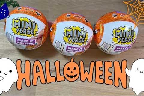 Halloween Miniverse Mini food unboxing and Aussie Review