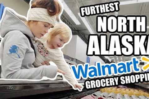 FURTHEST NORTH ALASKA WALMART GROCERY SHOPPING | VLOGMAS DAY 2 | Somers In Alaska