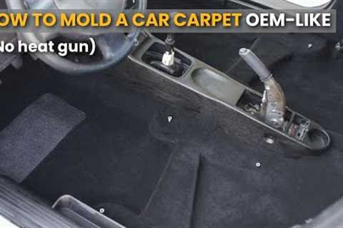 How to shape a car trim carpet OEM LIKE - No heat gun