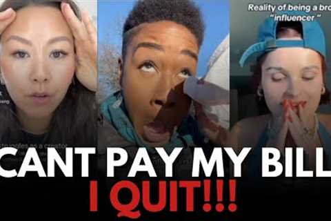 Social Media Influencers Are Going BROKE And QUITTING To Go Back To Their 9 to 5 Jobs