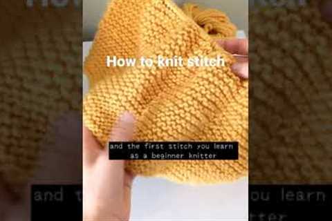 How to knit stitch #shorts #knitting