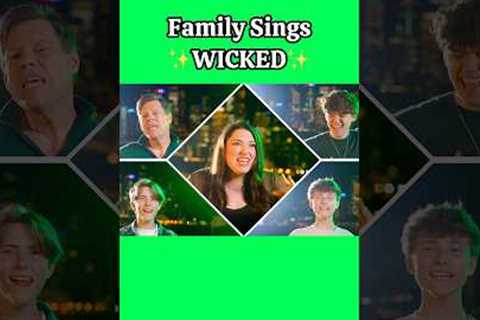 ✨Family that sings together, defies gravity together! ✨🎤 #defyinggravity #singing #elphaba #wicked