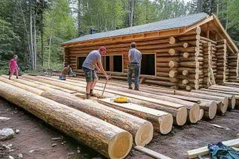 Family of 7 Builds Amazing LOG HOUSE in Alaska in 2 Years | Start to Finish by @MontanaHaven