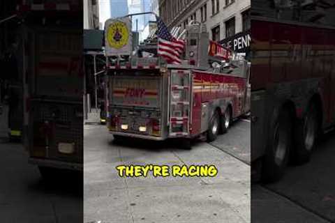 NYC Firefighter Has Mad Driving Skills! 😱 #shorts