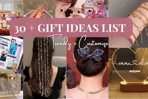 30 + Gifts Ideas List || gift guide || Trendy + Customize gifts  || gift Hampers ||#momojasminar