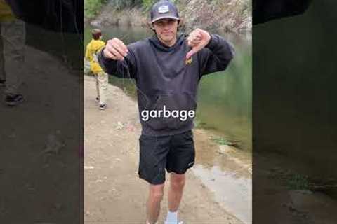 Catching a Fish with a Homemade Fishing Rod