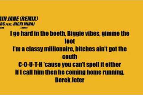 A$AP Ferg - Plain Jane ft. Nicki Minaj (Lyrics) [REMIX]