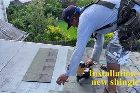 This is our process During and After a roof replacement