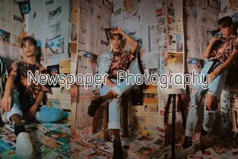 Newspaper photography at home.