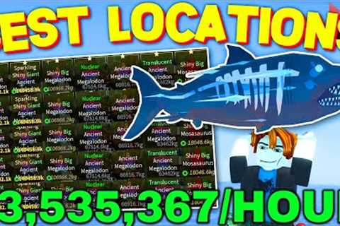 TOP 3 LOCATIONS To FISH FOR MONEY &amp; LEVELS in ROBLOX FISCH! (Roblox Fish)