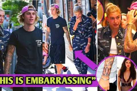 Hailey Bieber let's go of Justin's hands because of the Selena Gomez TATTOO, what a shame