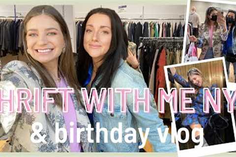 LET'S THRIFT IN NYC! | Goodwill, Buffalo Exchange, &amp; BIRTHDAY TIME
