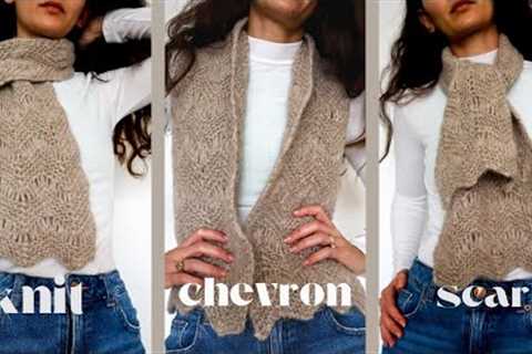 A stress-free FUN scarf pattern to knit😸