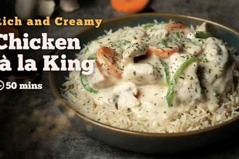Chicken A La King | Chicken in Cream Sauce | Chicken Recipes | Continental Recipes | Cookd