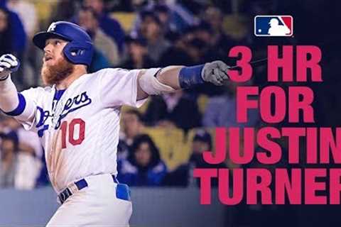 Turner lights up L.A. Sky with 3 Home Runs!