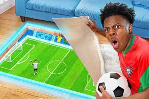I Built iShowSpeed a Soccer Field in His House!