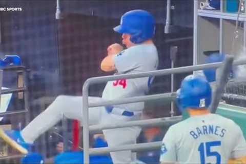 Dodgers bat boy saves Shohei Ohtani from foul ball with incredible catch