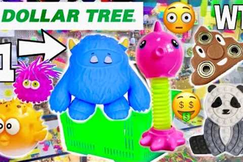 Buying EVERY WEIRD FIDGET, SLIME + SQUISHMALLOW AT DOLLAR TREE! 😱🤑*EXTREME Shopping Challenge* 😳