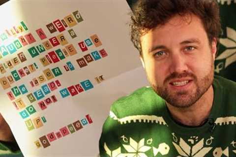 unboxing a ransom letter and $5000 gift card