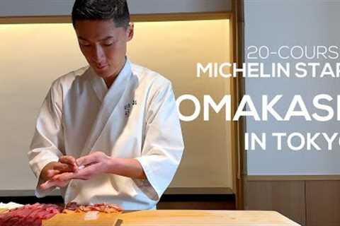 $260 Michelin Starred Sushi Omakase in Kita-Aoyama, Tokyo - Sushi Masashi * Vlog | 4K