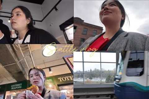 Downtown Seattle+lunch+grocery shopping | tibetan vlogger