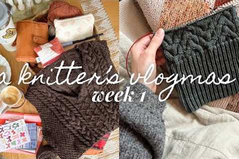 updates on my projects and holiday making • a knitter‘s vlogmas by marlene knits, week 1