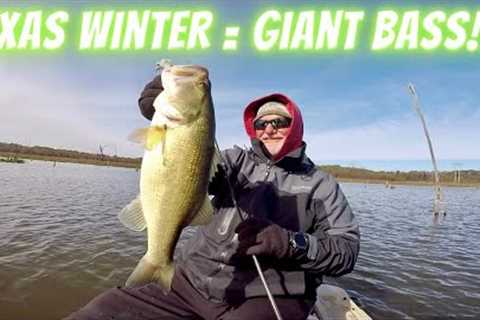 Bass Fishing in Texas at Lake Monticello in a Tiny Boat catching Giant Bass!!!