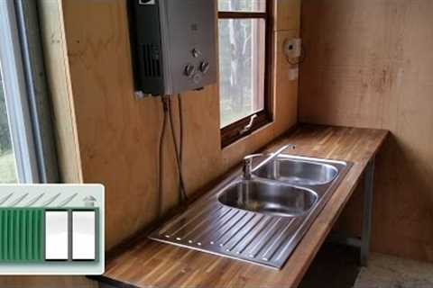 Shipping Container House – New kitchen sink