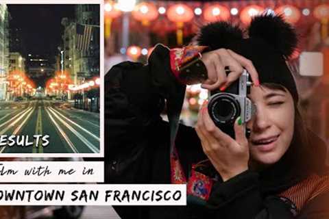 Roll with me in SF to grab some photos with cinestill 800t film!