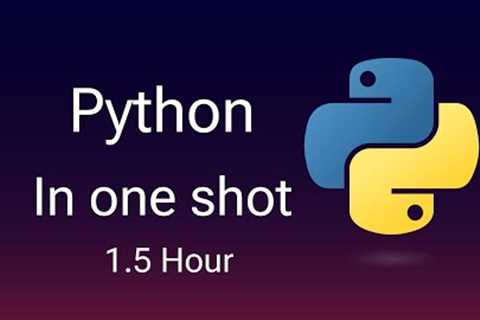 Python Full Course in 1.5 Hours | Learn Python Programming for Beginners in One Video