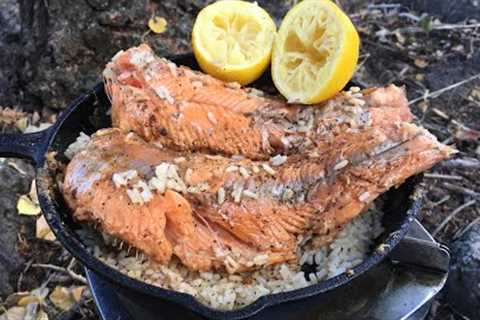 Catch n' Cook Pink Trout with Rice! *Mountain Trout Recipe*