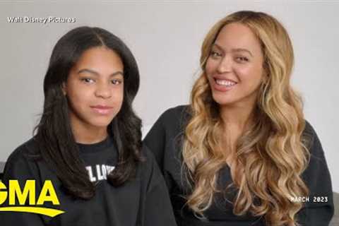 Exclusive: Beyoncé and Blue Ivy behind the scenes of Disney's 'Mufasa: The Lion King'