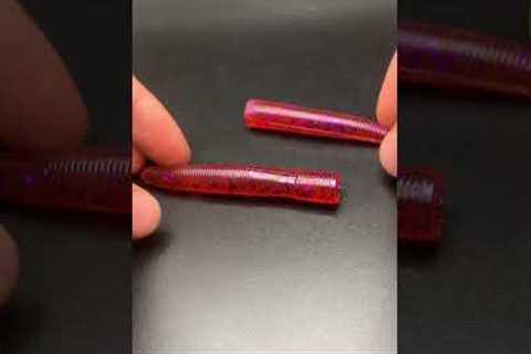 Durability on the worms that I make! 💪🏻 #baitmaking ##godfirst #fishing #lures #relaxing #lures