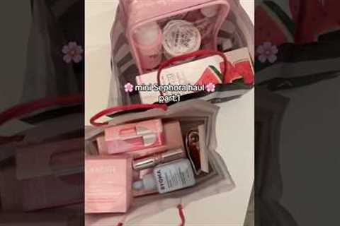Mini Sephora haul part.1 💕 #sephora #asmr #makeup #skincare