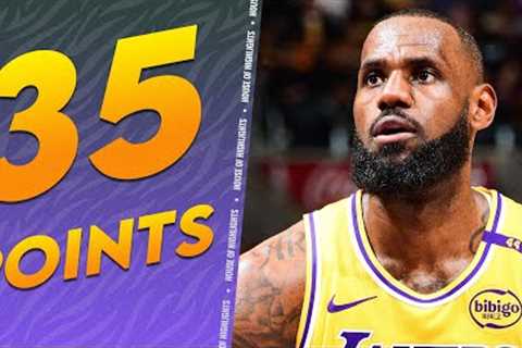 LeBron James DOES IT AGAIN! 35 PTS, 14 AST, 12 REB Triple-Double vs Grizzlies 👑