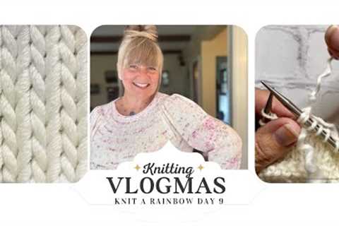 Knit A Rainbow Vlogmas 2024 | Day 9 | Lace Surgery in Knitting