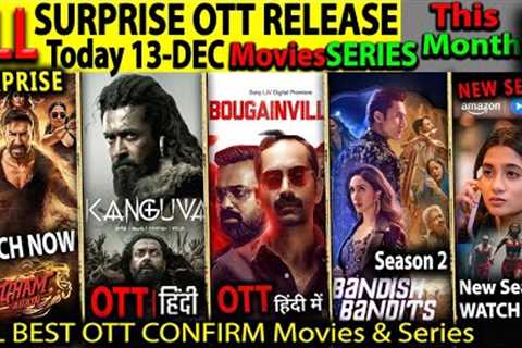 SURPRISE OTT Release 13-DEC l Hindi Movies Web-Series, SinghamAgain, BougainVillea, KanguvaHindi,