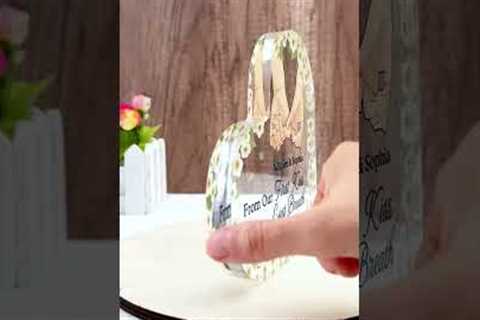From Our First Kiss Till Our Last Breath | Personalized Heart Shaped Acrylic Plaque