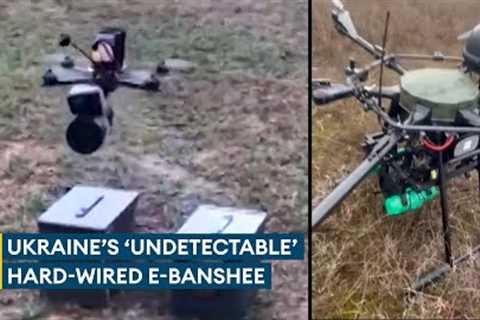 Ukraine plans mass-production of fibre-optic E-Banshee hexacopter