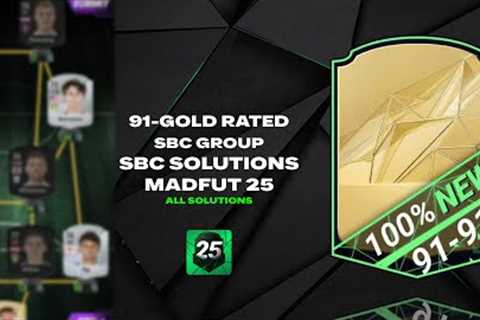 91-Rated Gold | ALL 14 SBCS | ( Easiest Way Possible ) | MadFUT 25