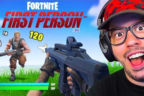 I Played *FIRST PERSON* Fortnite EARLY!