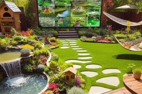 Modern Home Garden Landscaping Ideas 2024 Backyard Patio Design | Front Yard Garden Wall Design