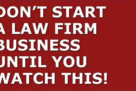 How to Start a Law Firm Business | Free Law Firm Business Plan Template Included