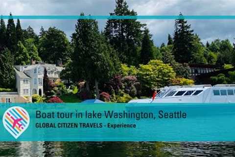 Boat tour in lake Washington, Seattle