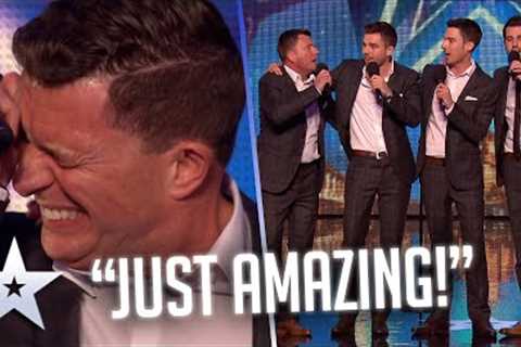 Dad forms a PHENOMENAL quartet with his SONS! I Audition I BGT Series 9