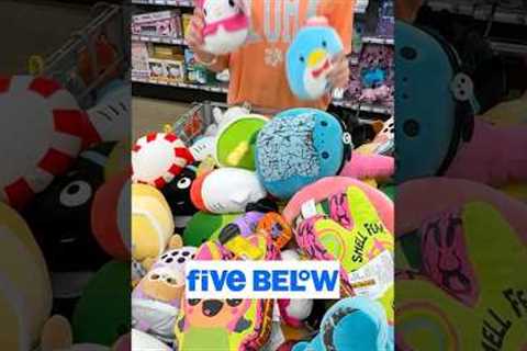 $20 SHOPPING CHALLENGE at FIVE BELOW! 😱🛍️ *$1 Squishmallows &amp; Skincare*