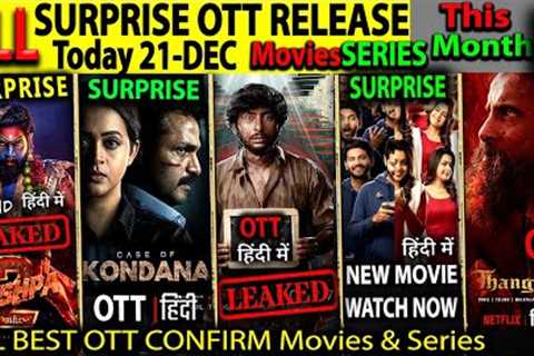 PUSHPA2 Leaked Surprise OTT Release Today 21-DEC l Hindi Movies Web-Series, Sorgavaasal, Thangalaan