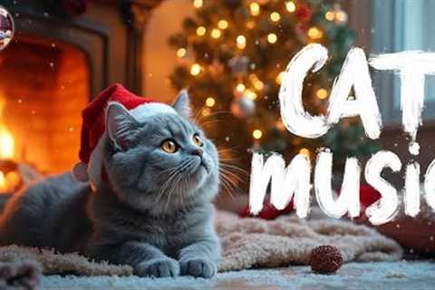 Christmas Cat Music 🎄 Relaxing Holiday Tunes for Cats 🐱 Reduce Stress &amp; Anxiety