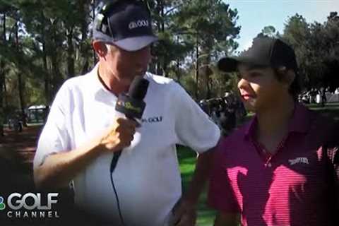 Charlie Woods discusses his first-ever hole-in-one at PNC Championship | Golf Channel
