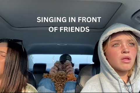 Singing in front of friends and family priceless reactions